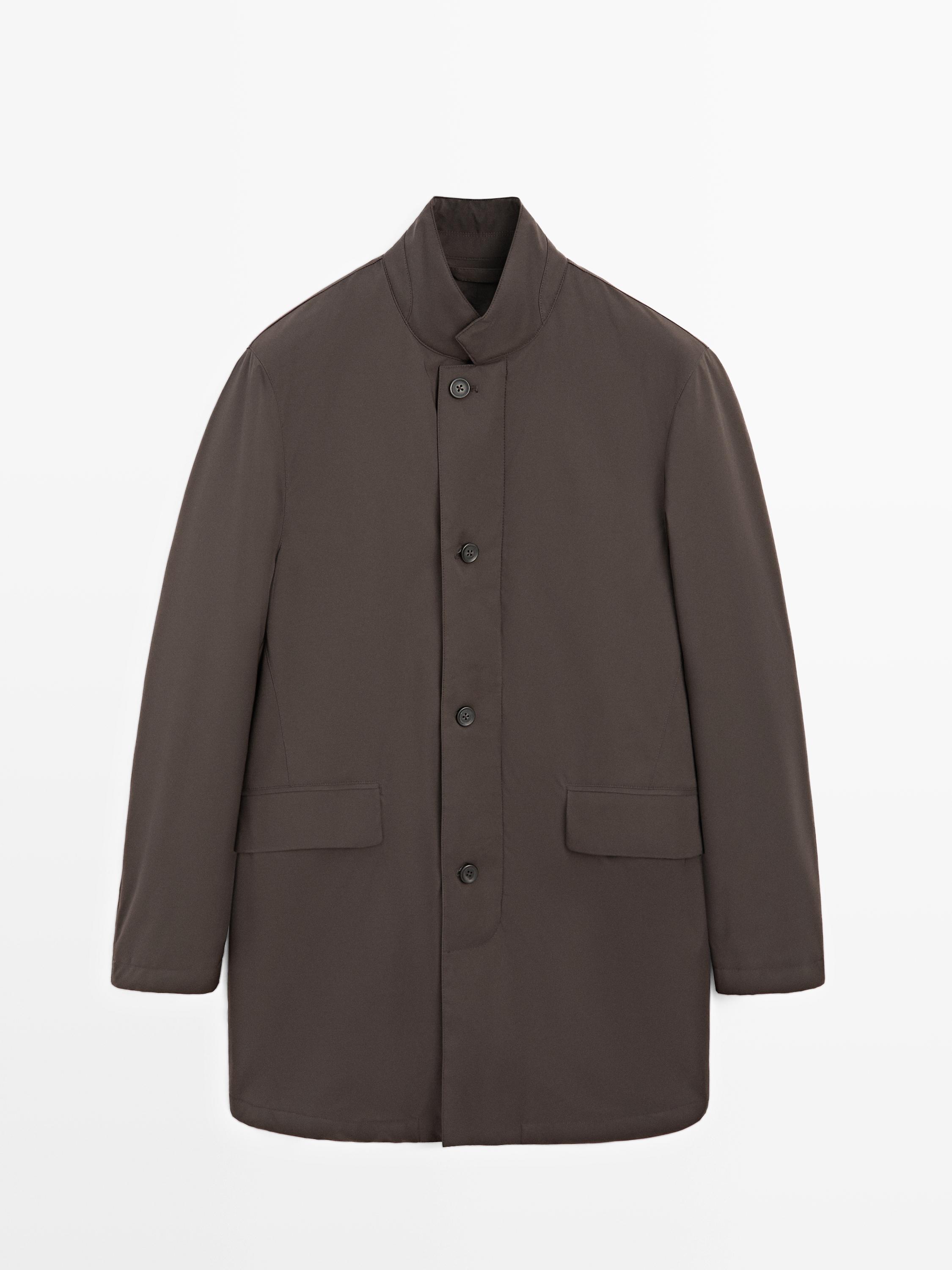 Mid-length water-repellent puffer jacket